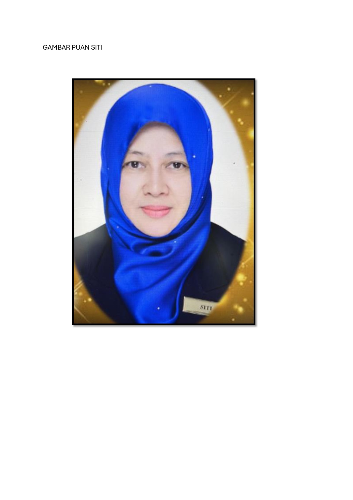 SITI BINTI ABDUL MALIT